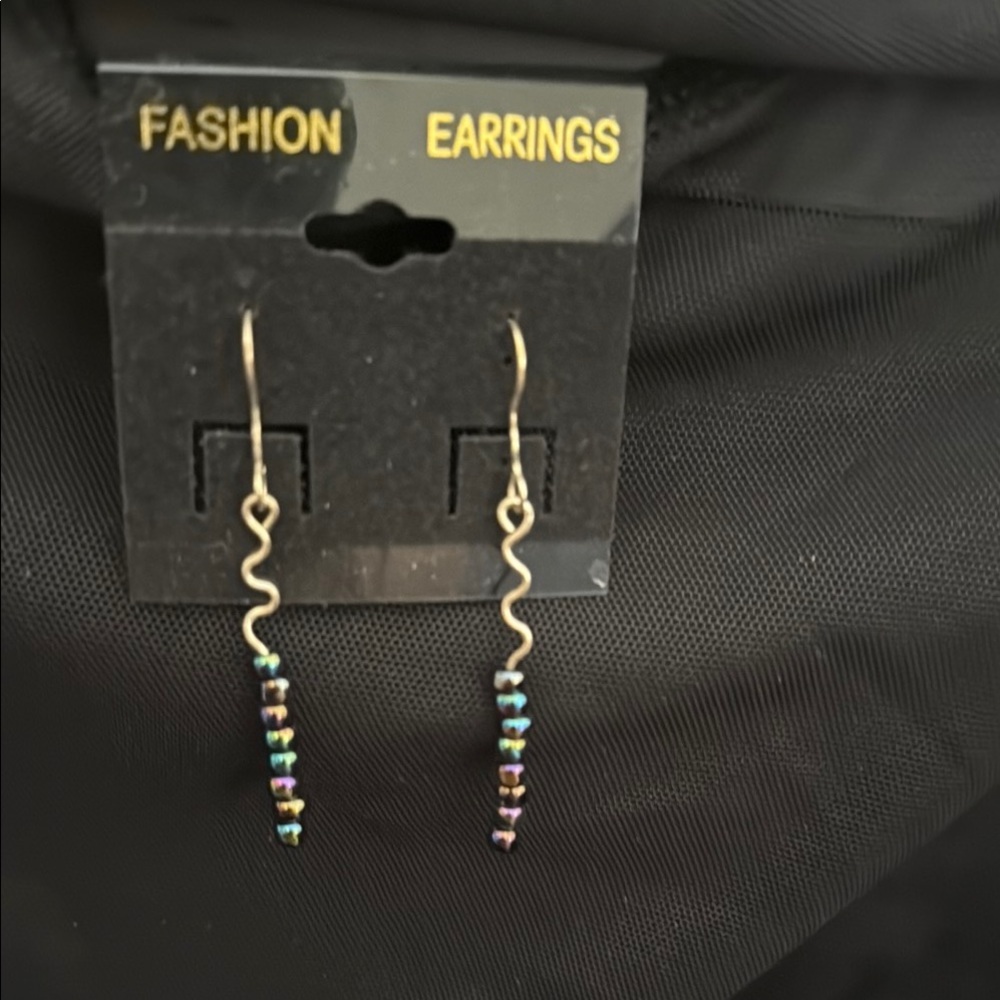 Silver and Multicolor Fashion Earrings